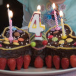 Papillon chocolat - fraises