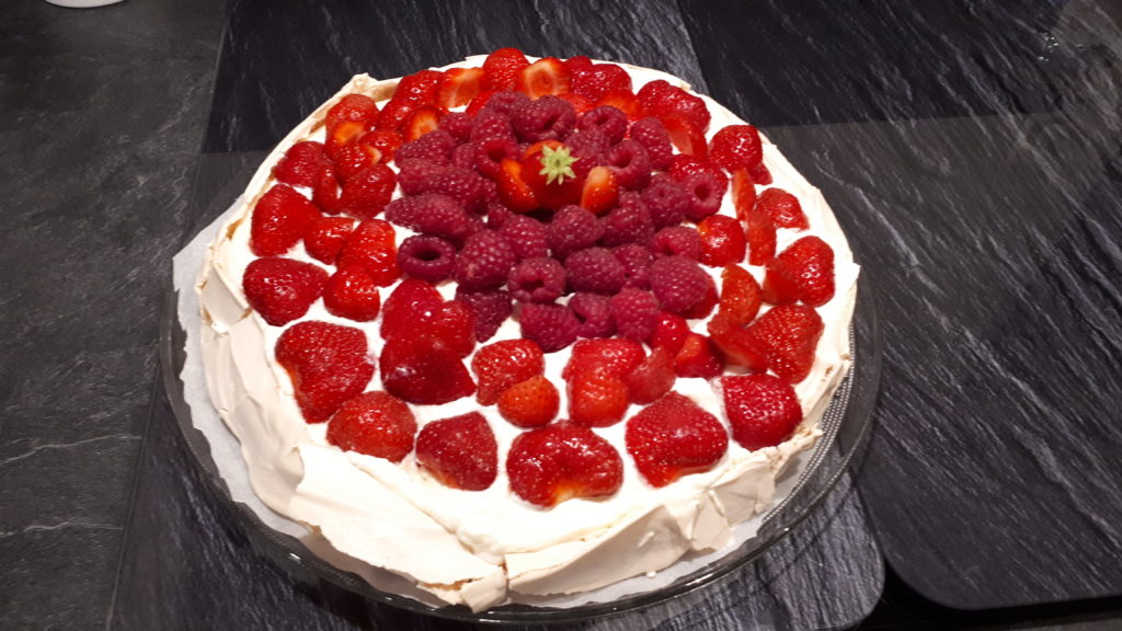 Pavlova fruits rouges